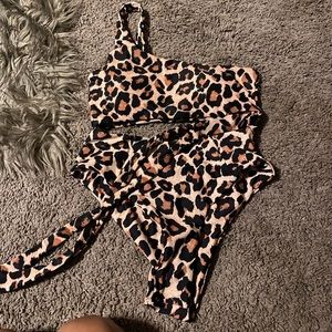 Cheetah Print Bathing Suit